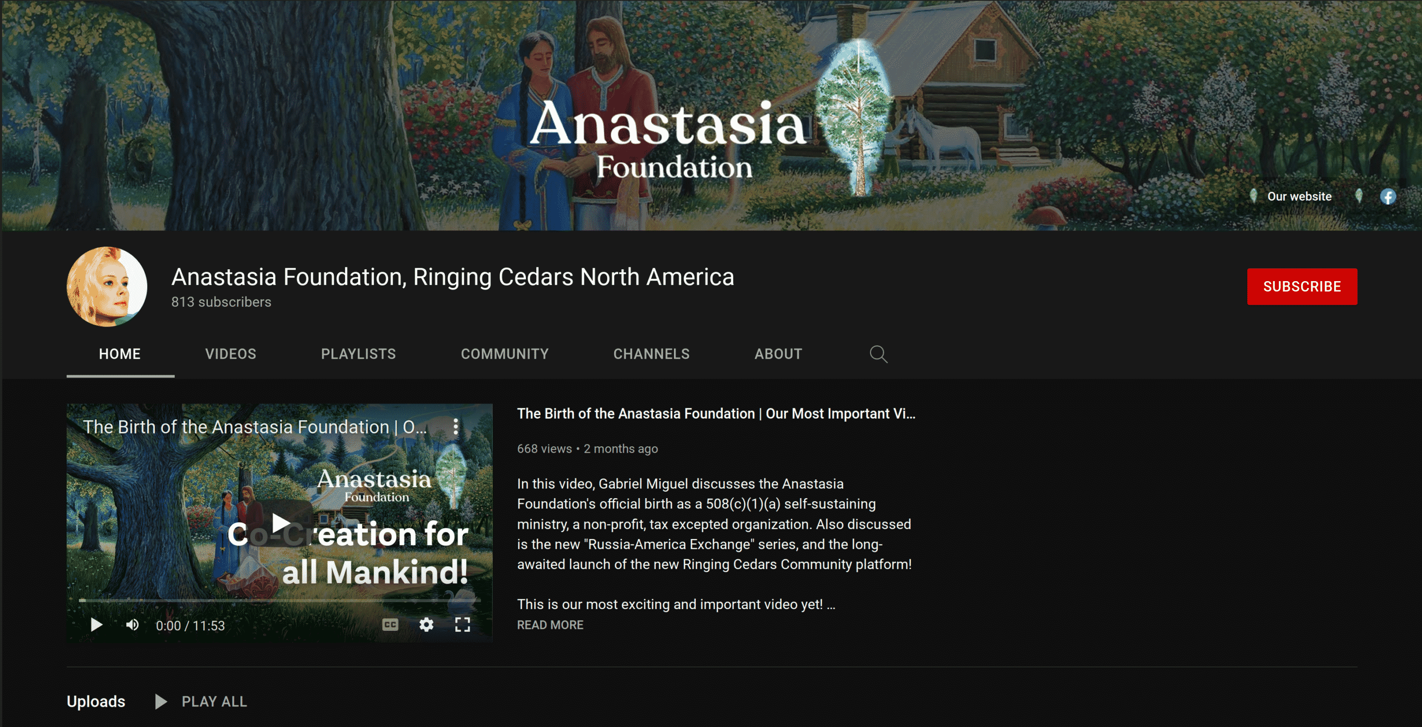 anastasia foundation youtube channel Ringing Cedars of Russia USA + Canada, Anastasia USA