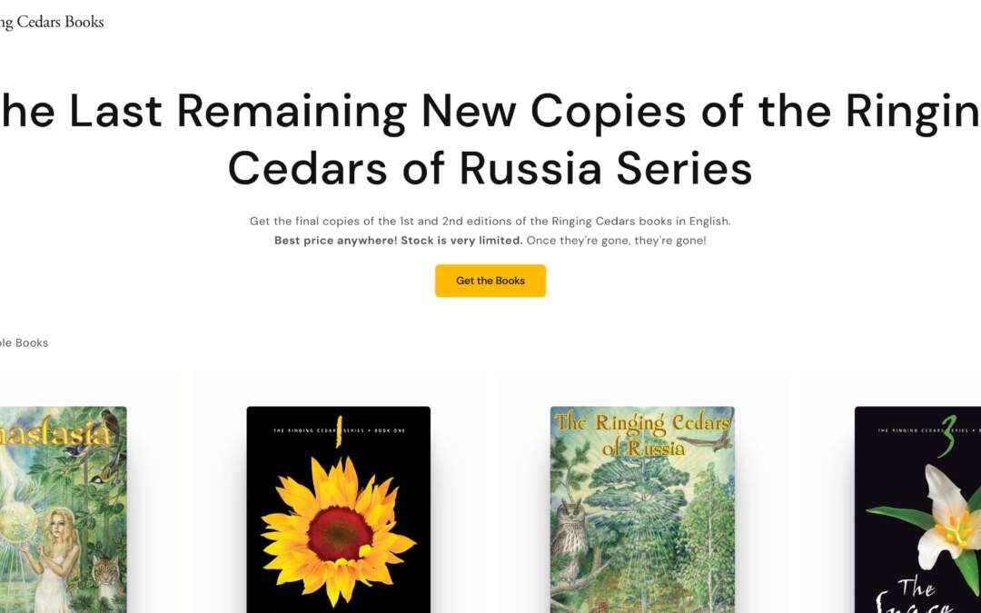 The Last Place to Buy Physical Copies of the Ringing Cedars Books in English
